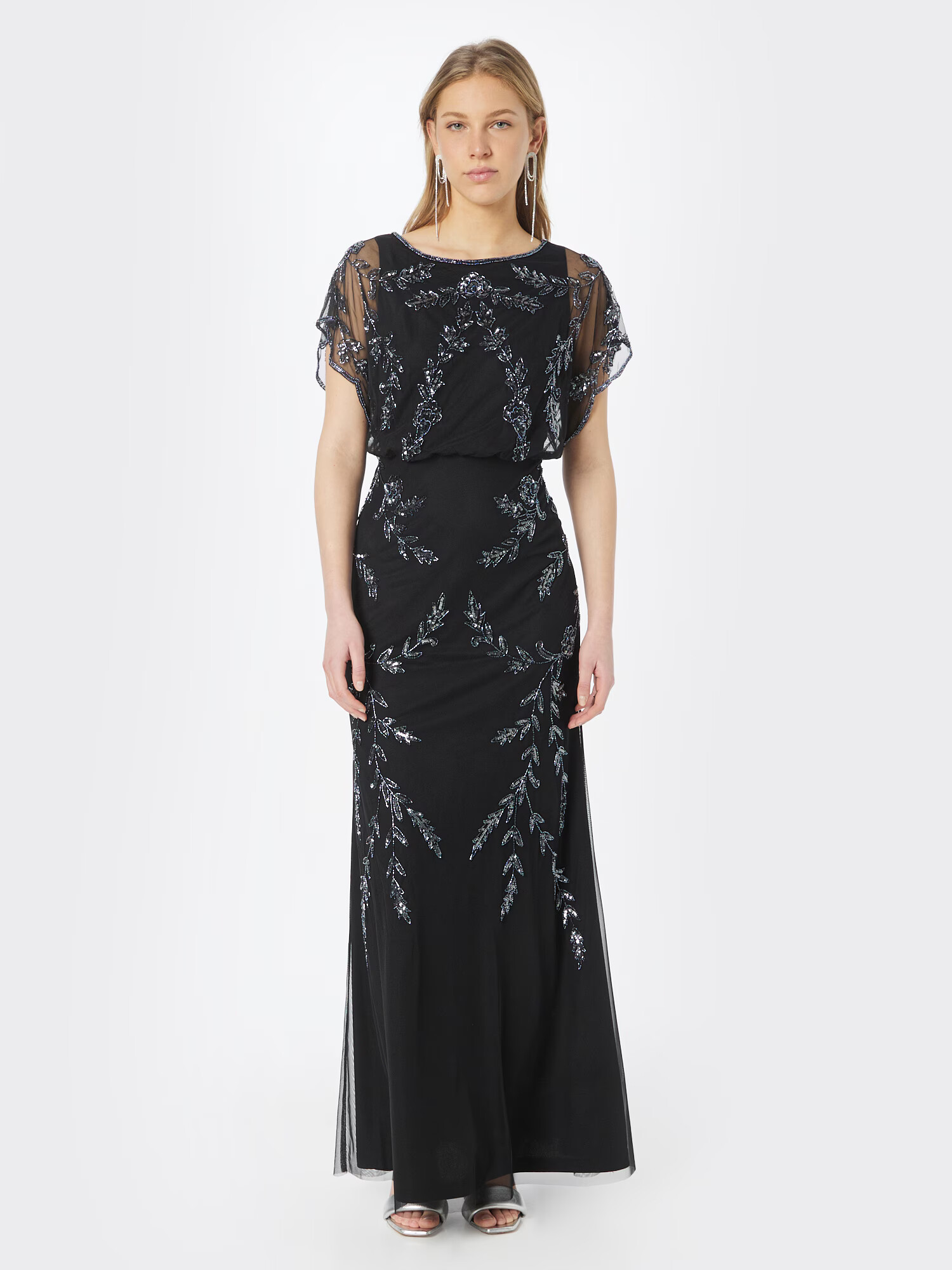 Papell Studio Rochie de seară negru / argintiu - Pled.ro