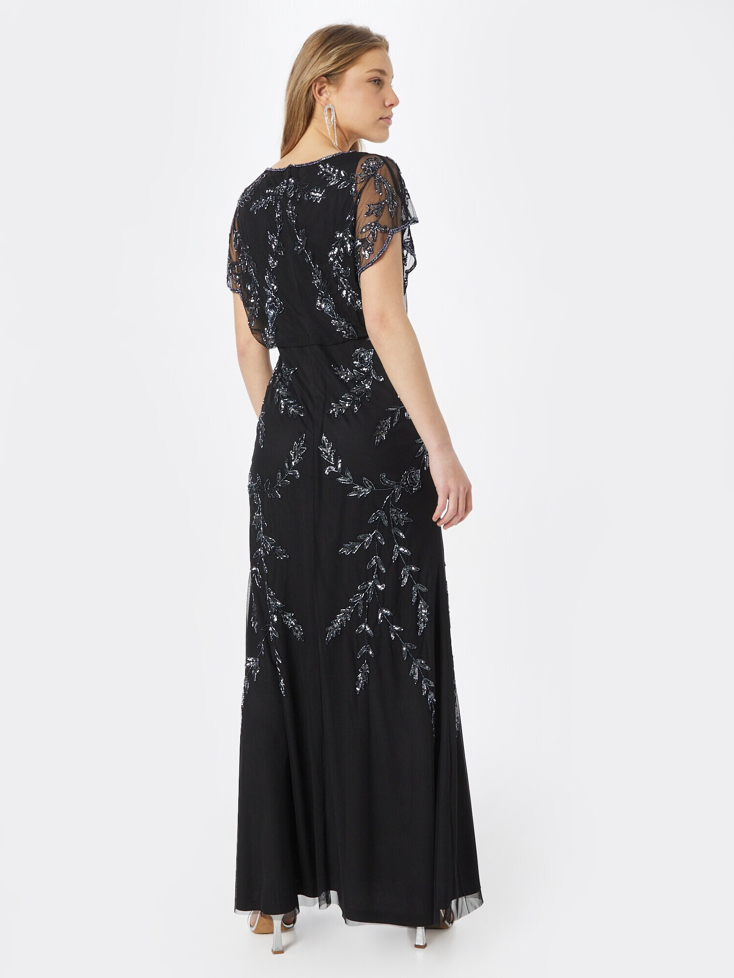 Papell Studio Rochie de seară negru / argintiu - Pled.ro