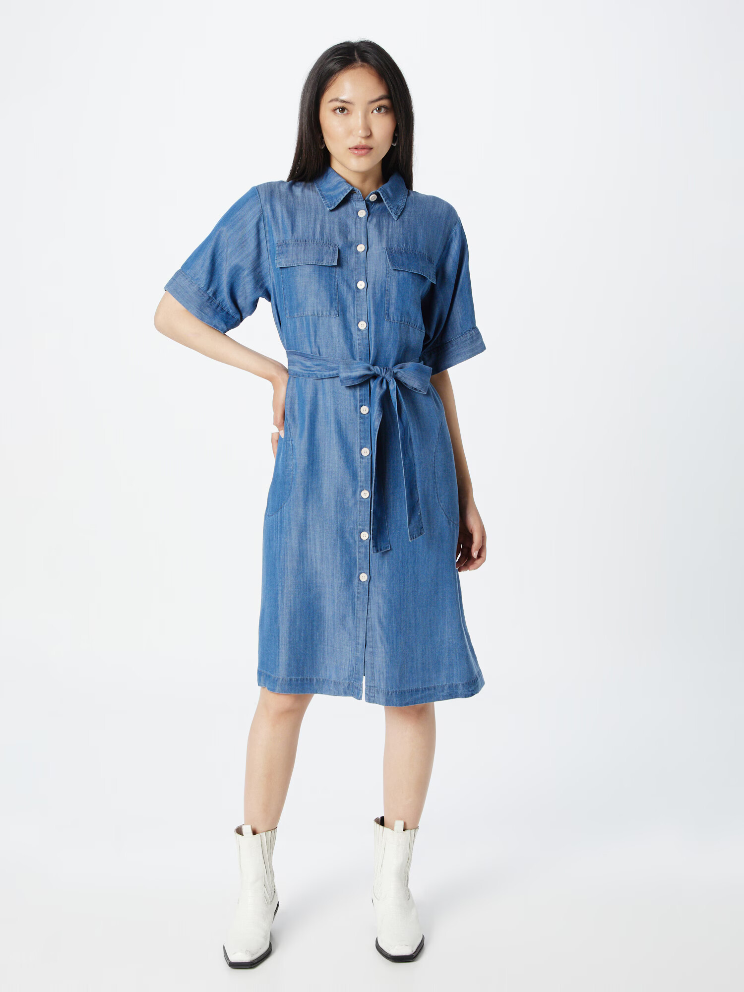 Part Two Rochie tip bluză 'Brielle' albastru denim - Pled.ro