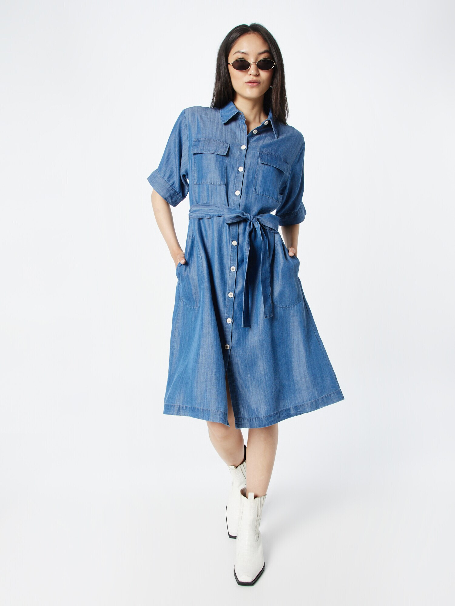 Part Two Rochie tip bluză 'Brielle' albastru denim - Pled.ro