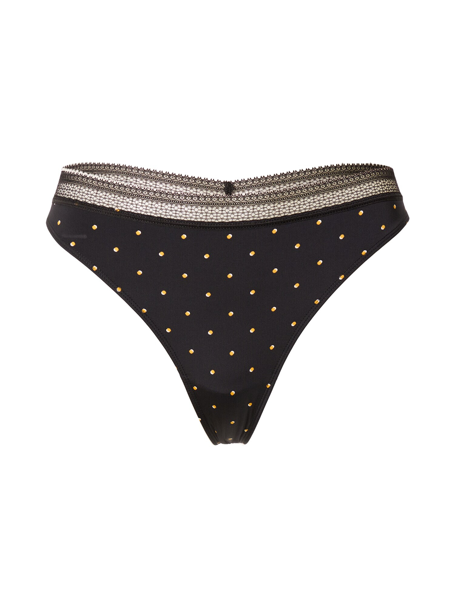 PASSIONATA Tanga galben citron / negru / alb - Pled.ro