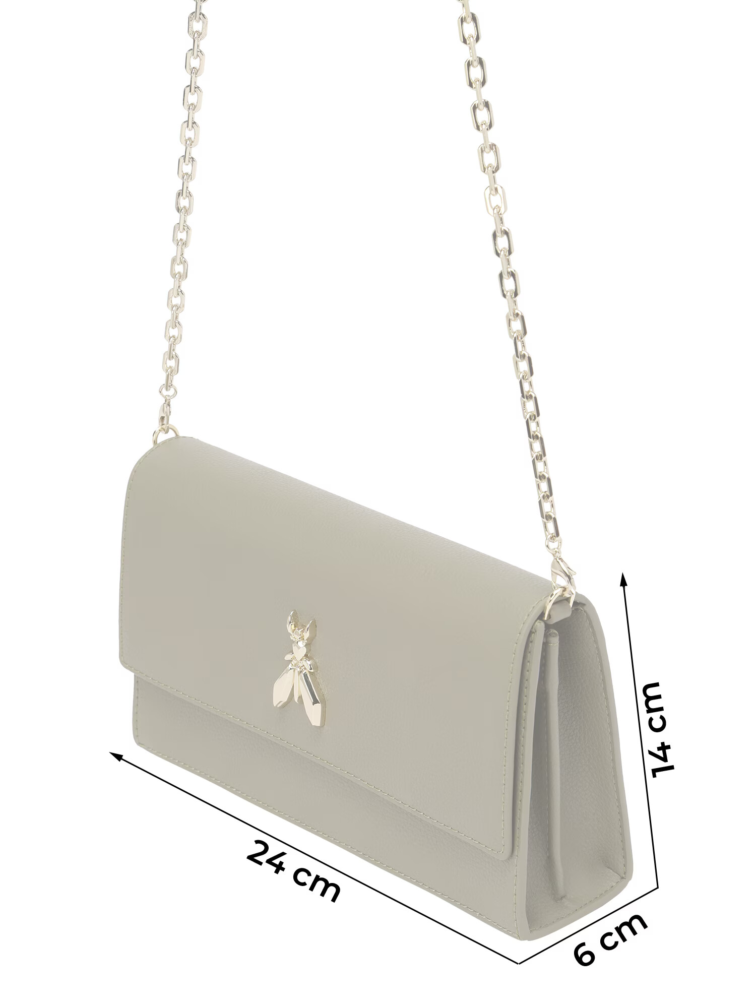 PATRIZIA PEPE Clutch auriu / oliv - Pled.ro