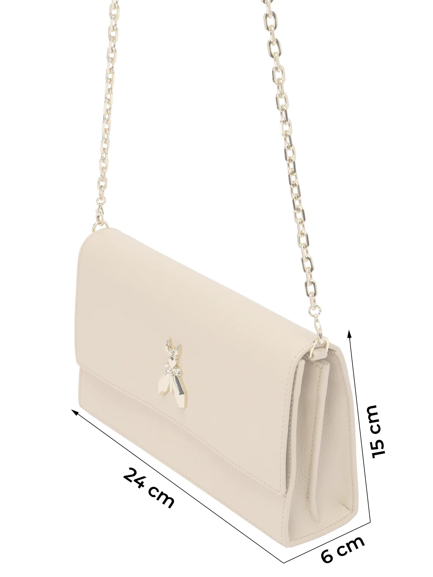 PATRIZIA PEPE Clutch crem - Pled.ro