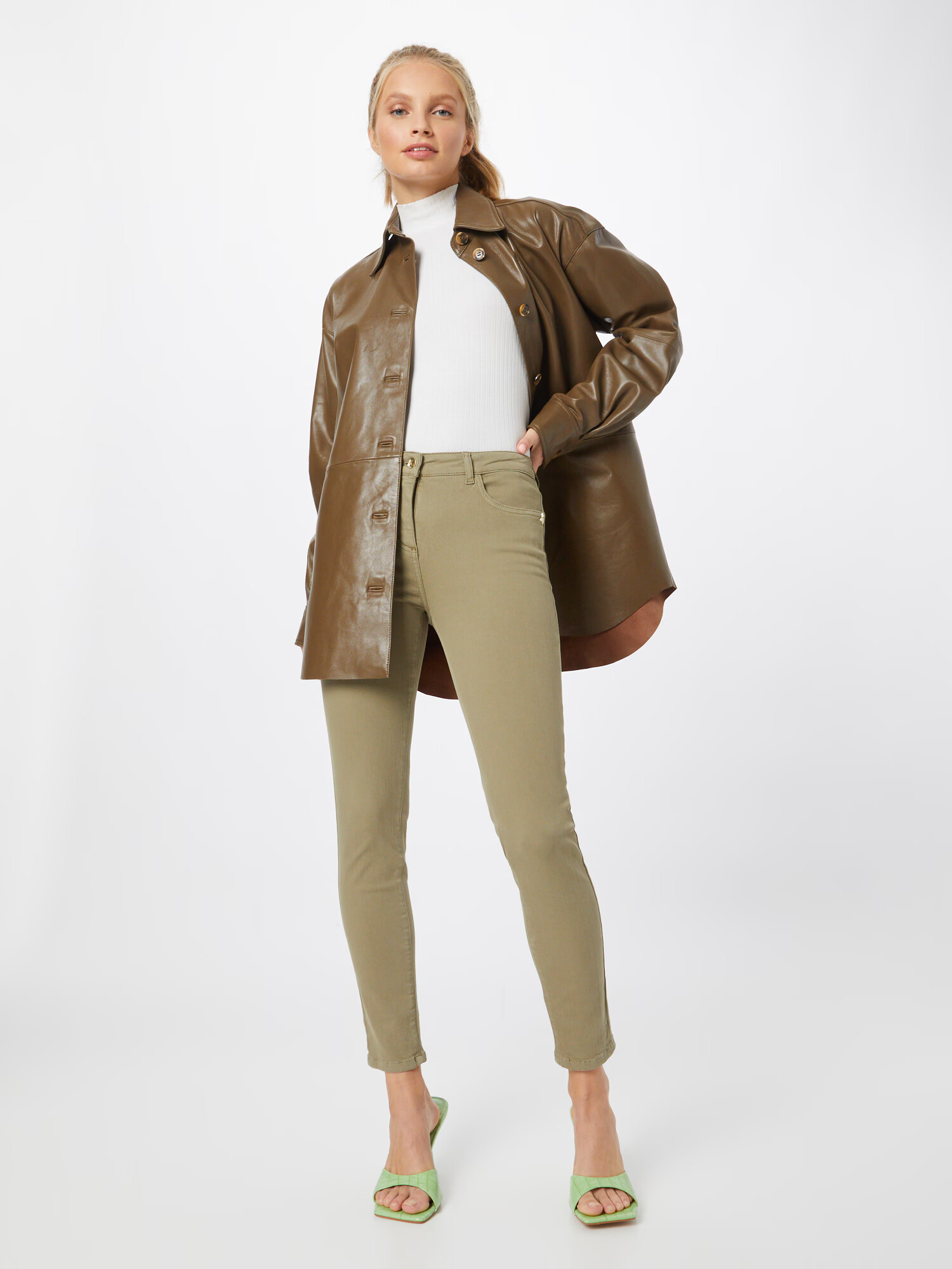 PATRIZIA PEPE Jeans verde - Pled.ro