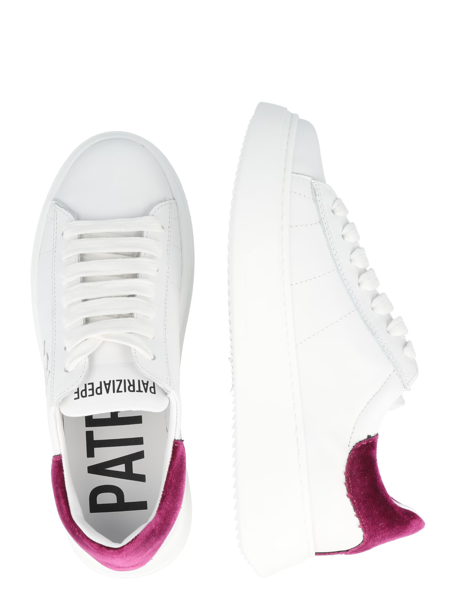 PATRIZIA PEPE Sneaker low mov zmeură / alb - Pled.ro