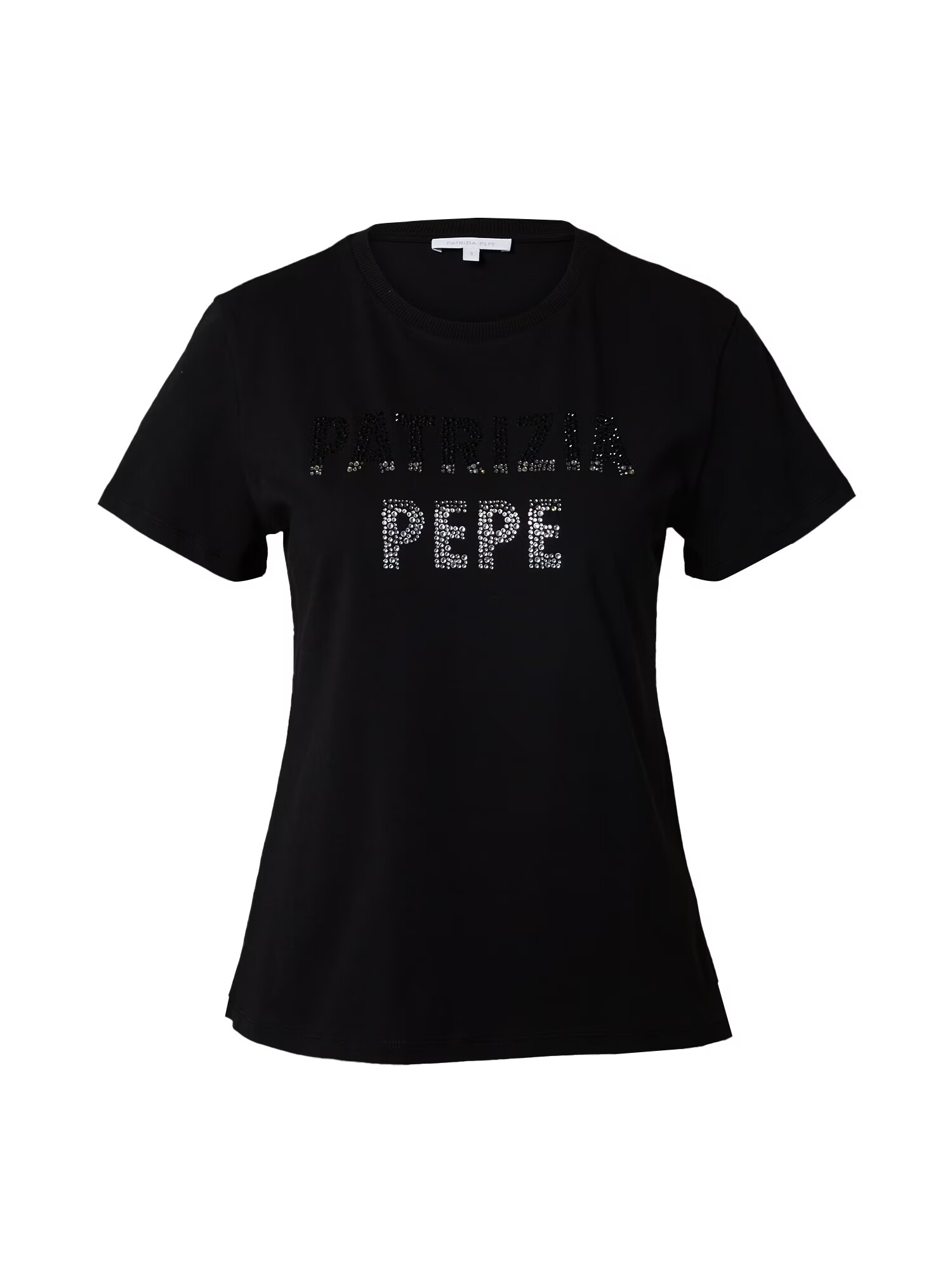 PATRIZIA PEPE Tricou gri argintiu / negru - Pled.ro