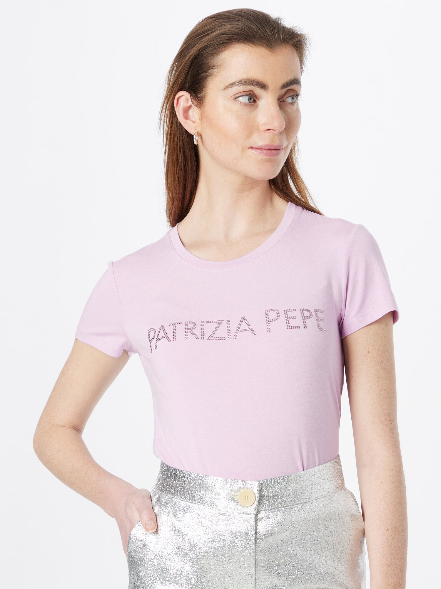 PATRIZIA PEPE Tricou 'MAGLIA' mov liliachiu - Pled.ro