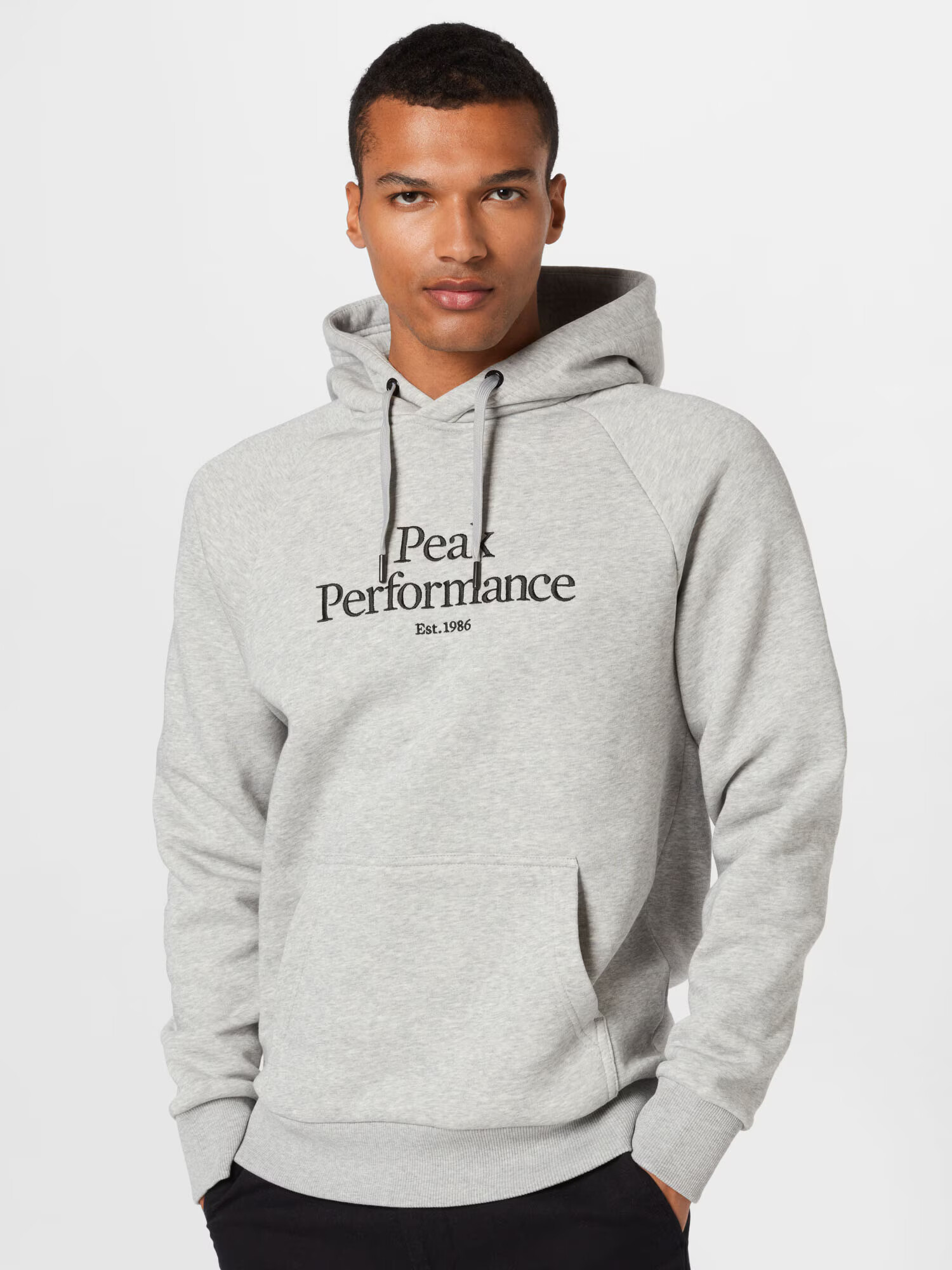 PEAK PERFORMANCE Hanorac sport gri amestecat / negru - Pled.ro