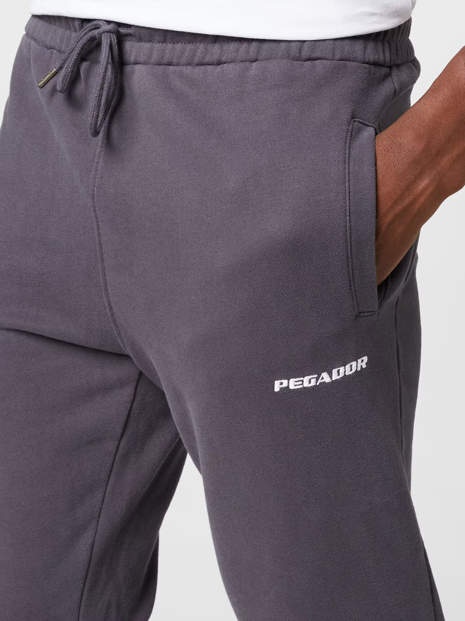 Pegador Pantaloni gri grafit / alb - Pled.ro