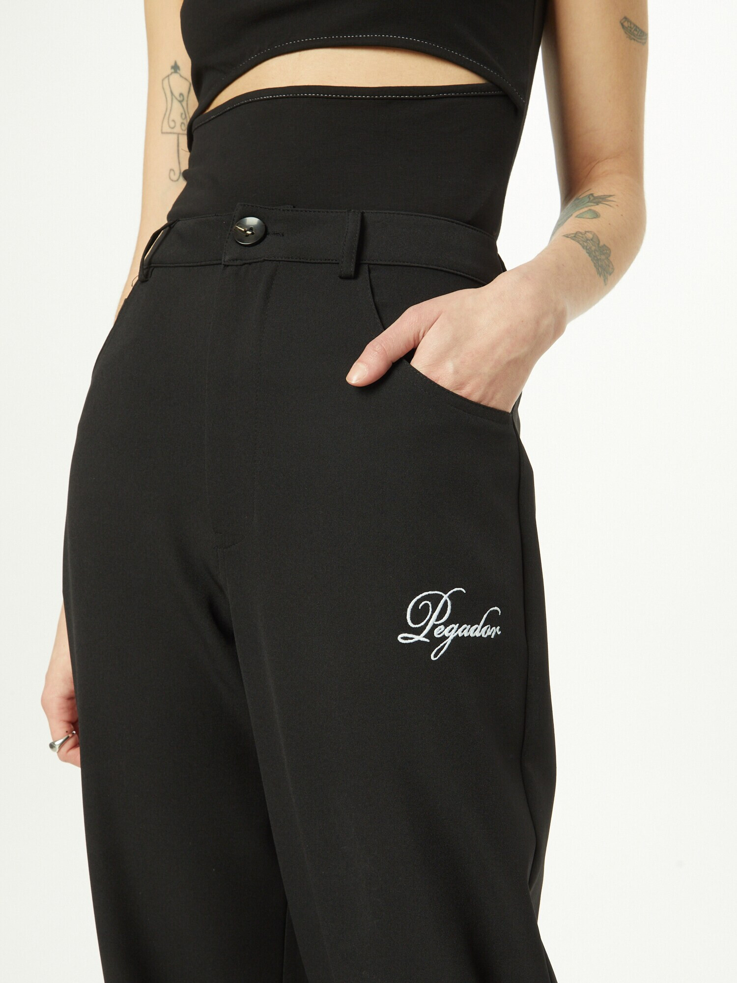 Pegador Pantaloni 'TORONTO' negru / alb - Pled.ro