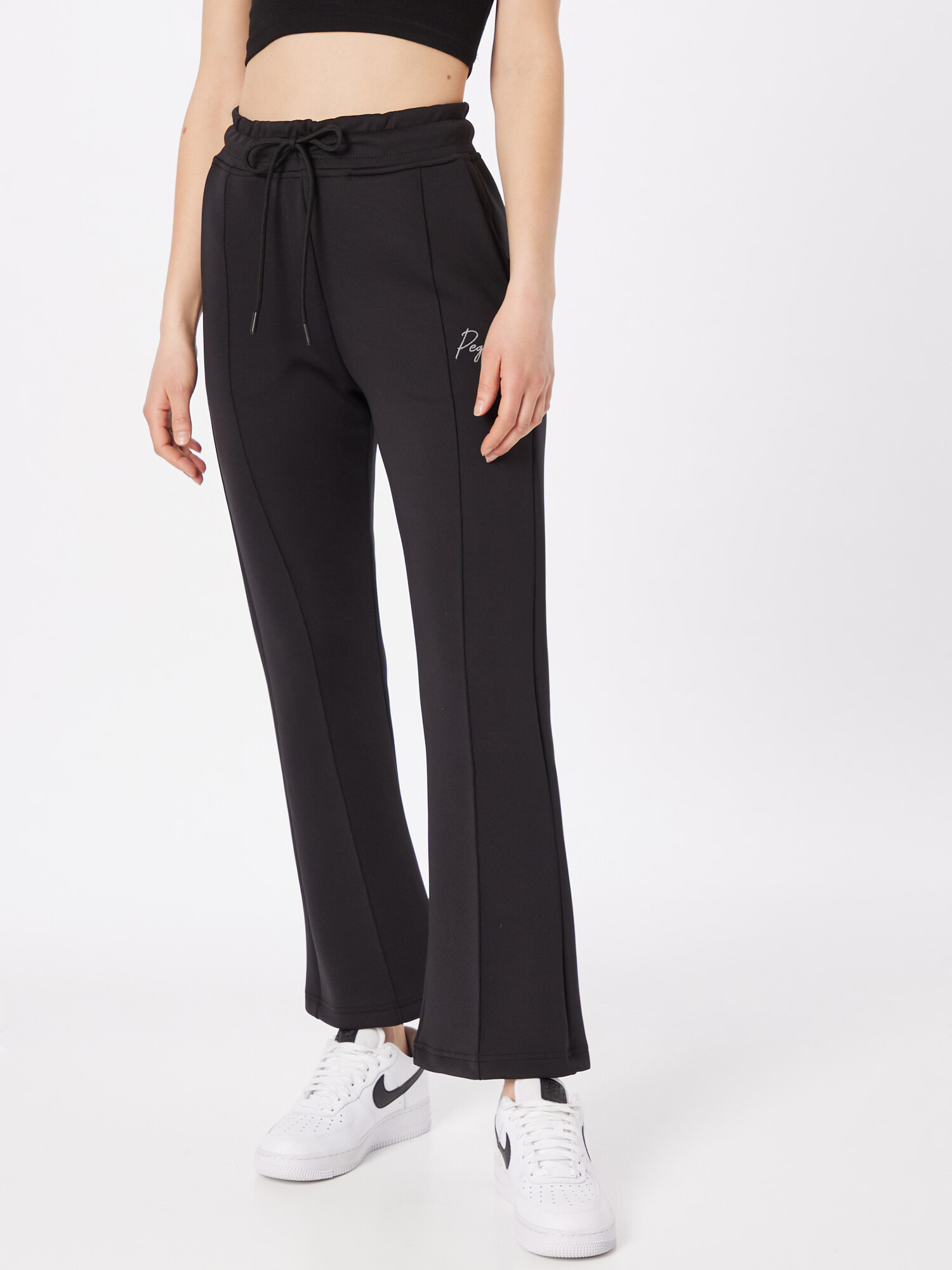 Pegador Pantaloni 'Valia' negru / alb - Pled.ro