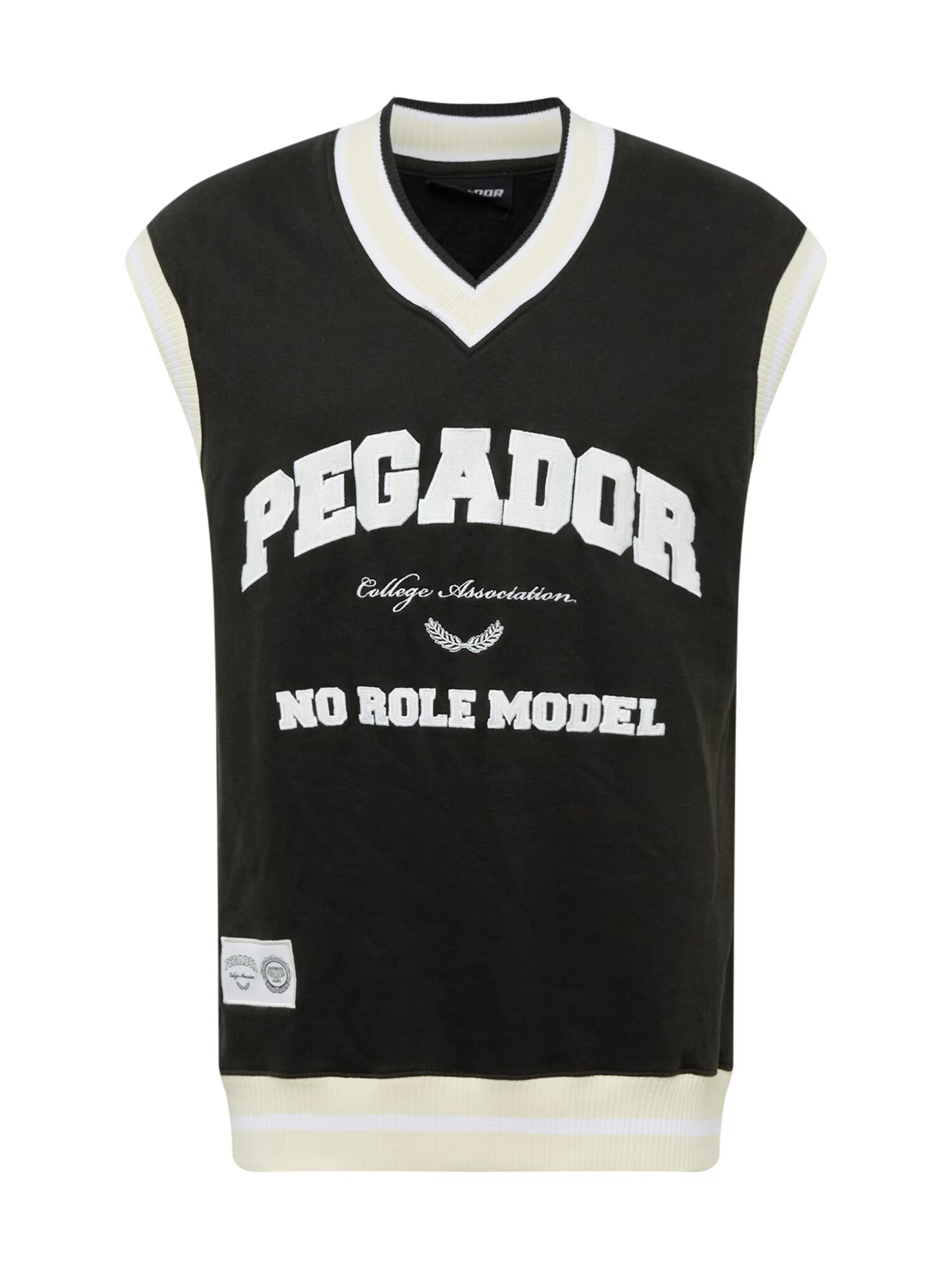 Pegador Pullunder negru / alb - Pled.ro