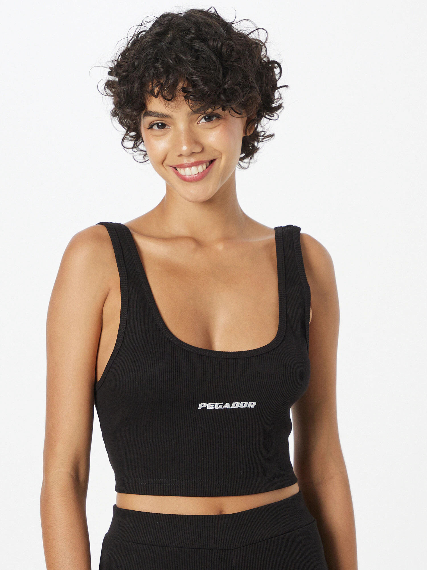 Pegador Top 'RUBY' negru / alb - Pled.ro