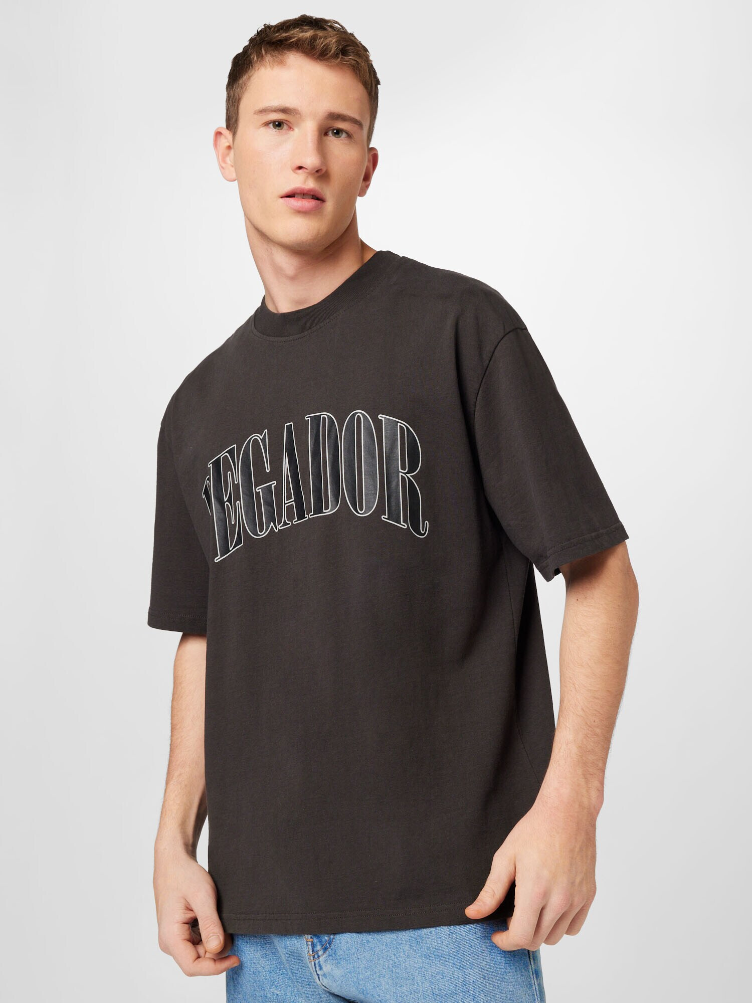 Pegador Tricou 'CALI' gri / negru / alb - Pled.ro