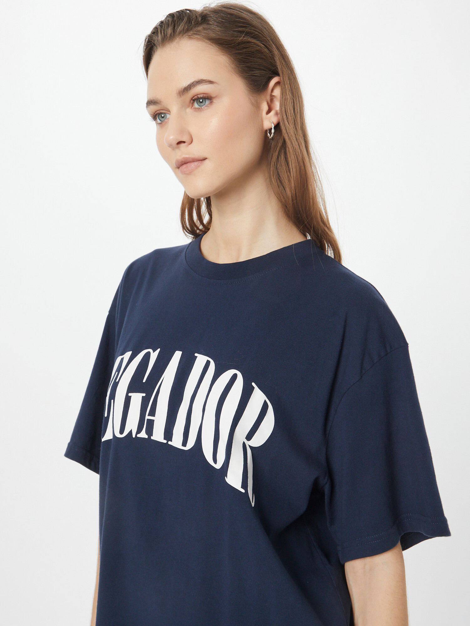 Pegador Tricou 'MIAMI' bleumarin / alb - Pled.ro