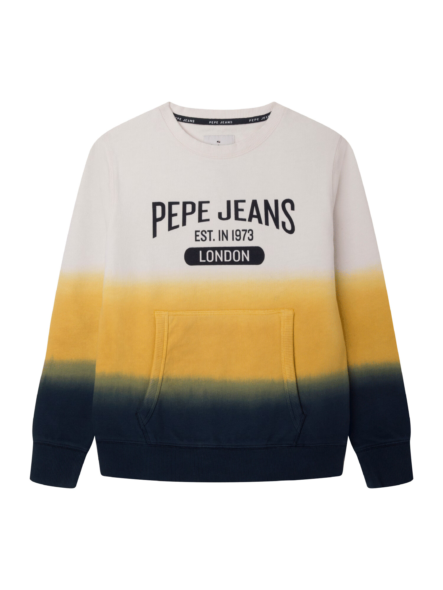 Pepe Jeans Bluză de molton 'ORRICK' fildeş / bleumarin / galben auriu - Pled.ro