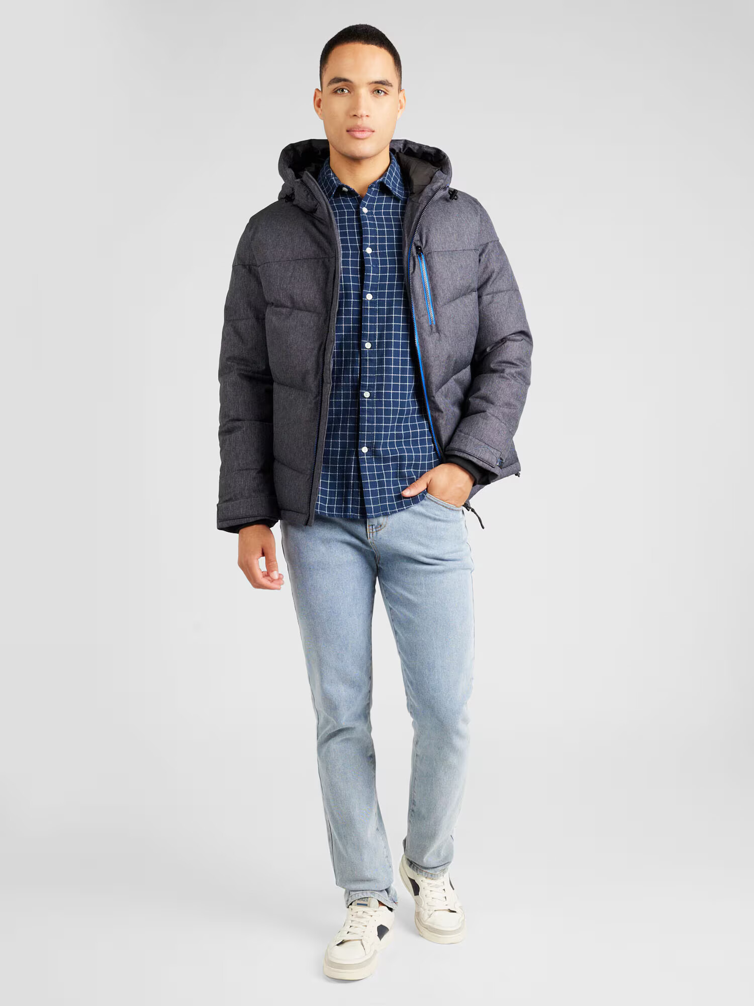 Pepe Jeans Cămașă 'CLEVELAND' bleumarin / alb - Pled.ro