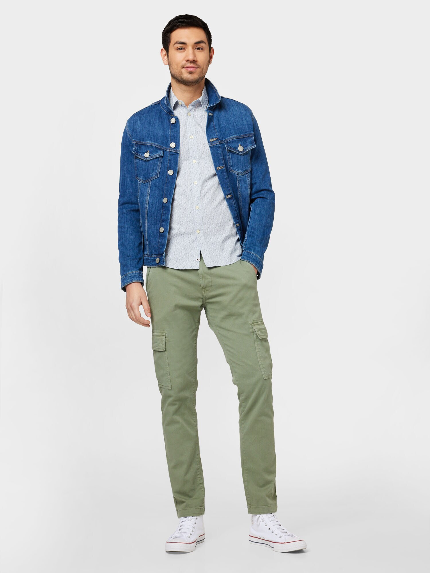 Pepe Jeans Cămașă 'Lovejoy' bleumarin / albastru deschis / alb - Pled.ro