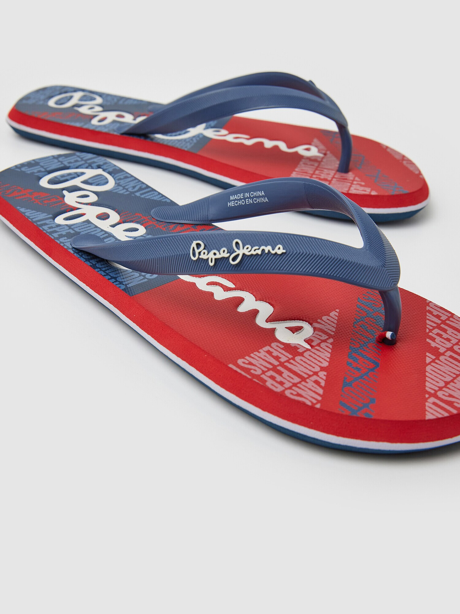 Pepe Jeans Flip-flops bleumarin / roșu - Pled.ro