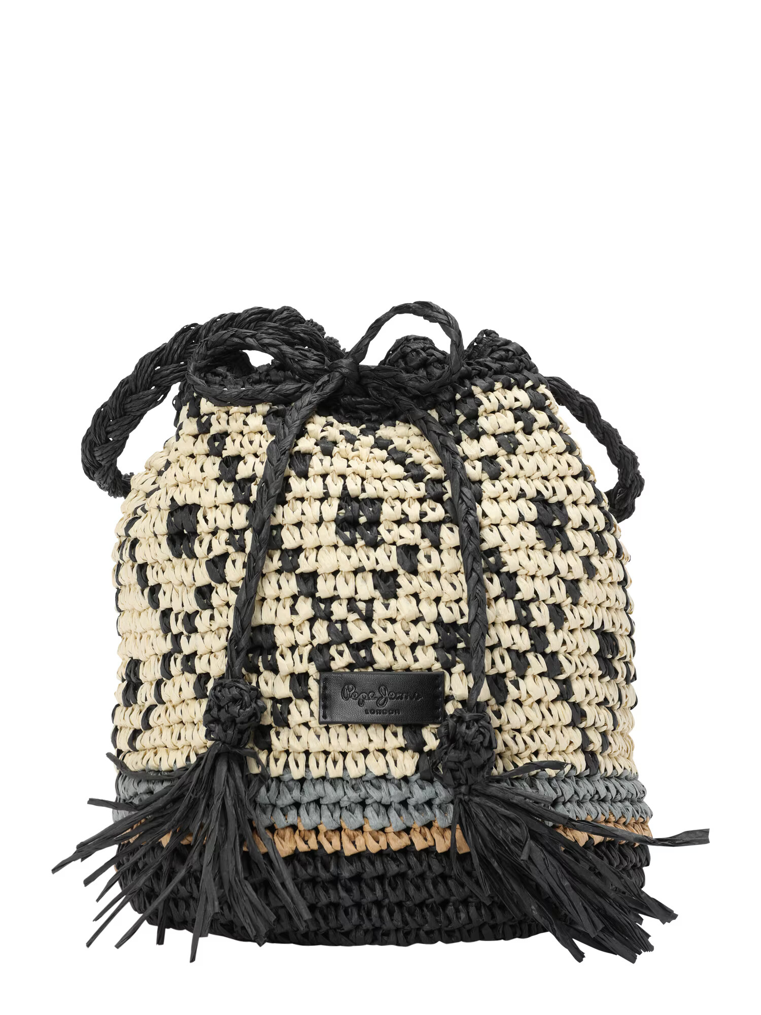 Pepe Jeans Geantă tip sac 'XIMENA' bej / albastru / negru - Pled.ro