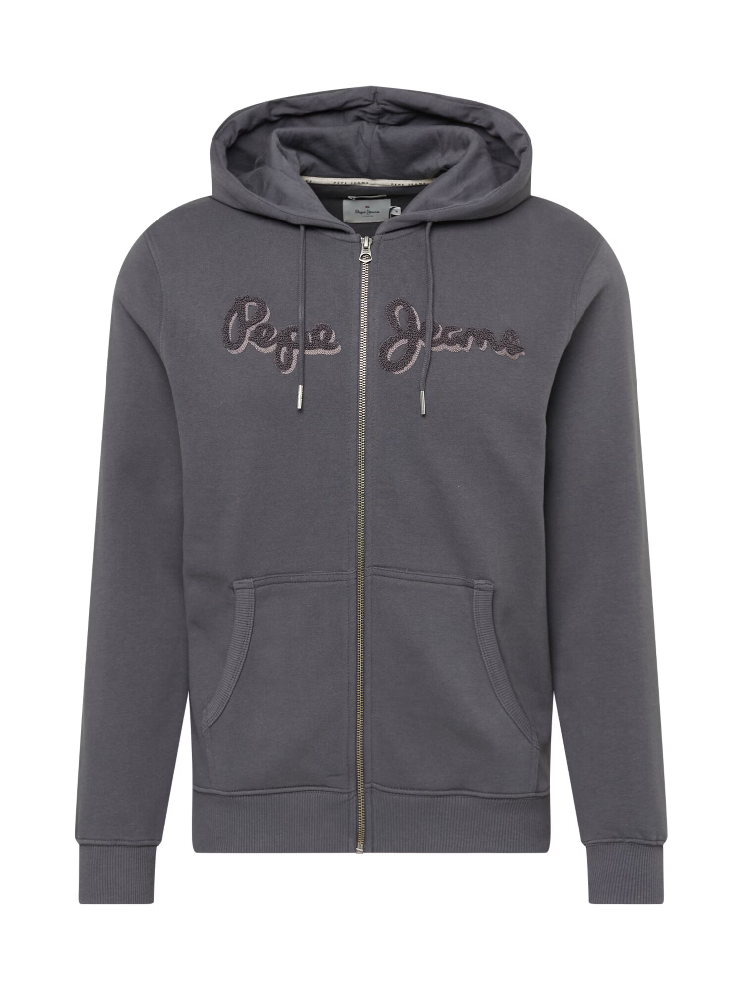 Pepe Jeans Hanorac 'RYAN' gri metalic / alb - Pled.ro