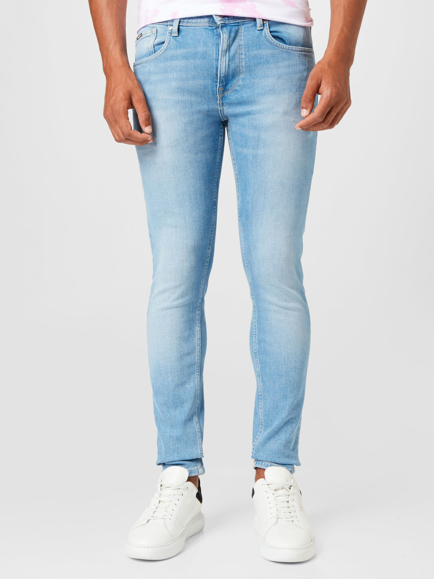 Pepe Jeans Jeans 'Finsbury' albastru deschis - Pled.ro