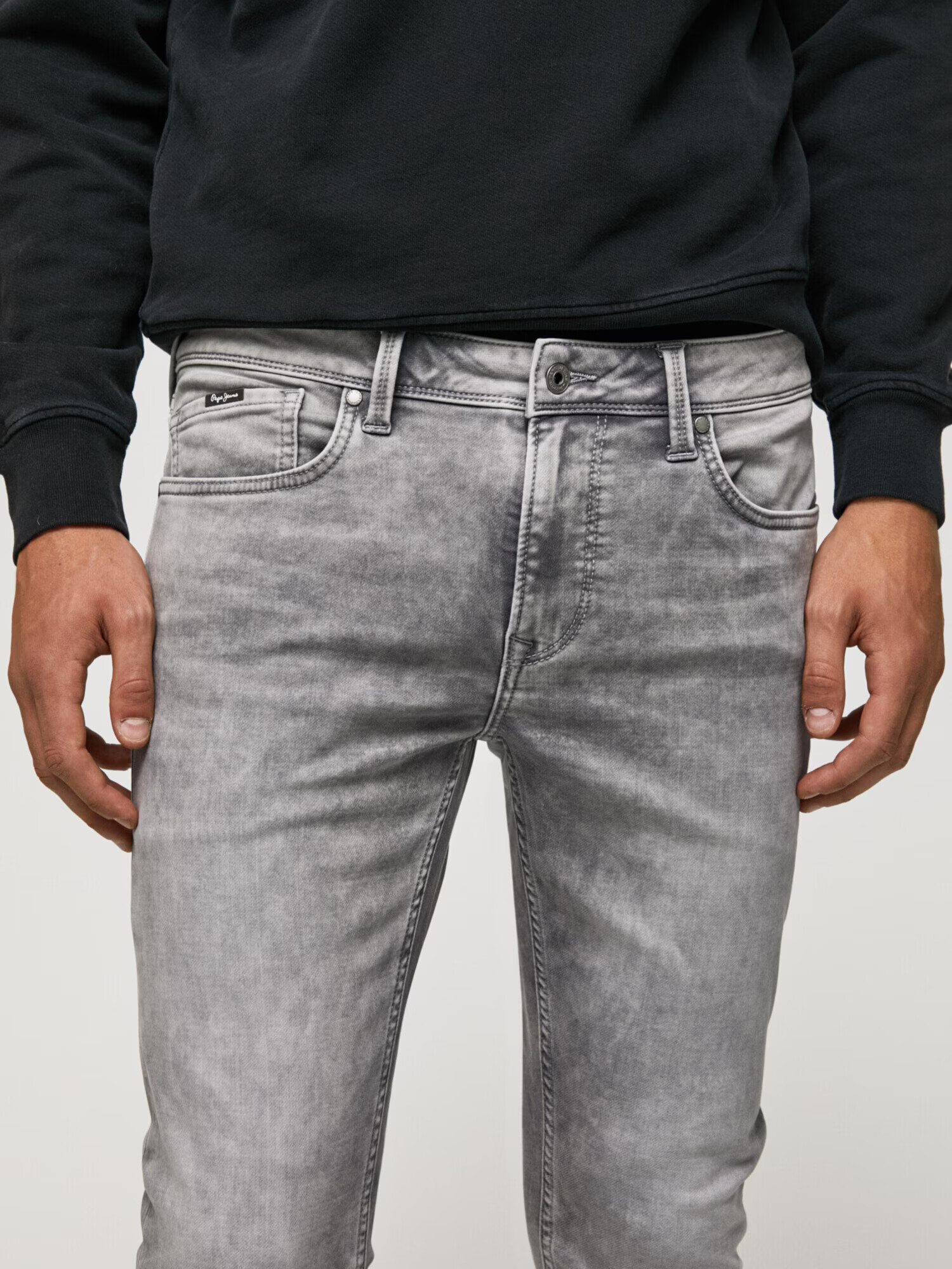 Pepe Jeans Jeans 'Finsbury' gri denim - Pled.ro