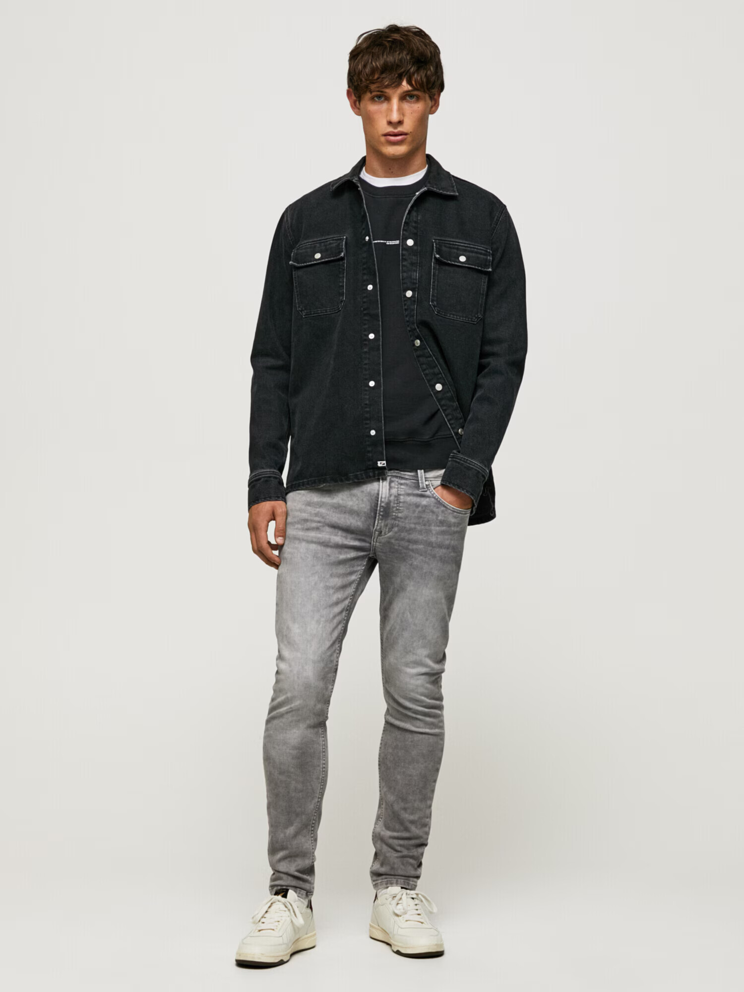 Pepe Jeans Jeans 'Finsbury' gri denim - Pled.ro