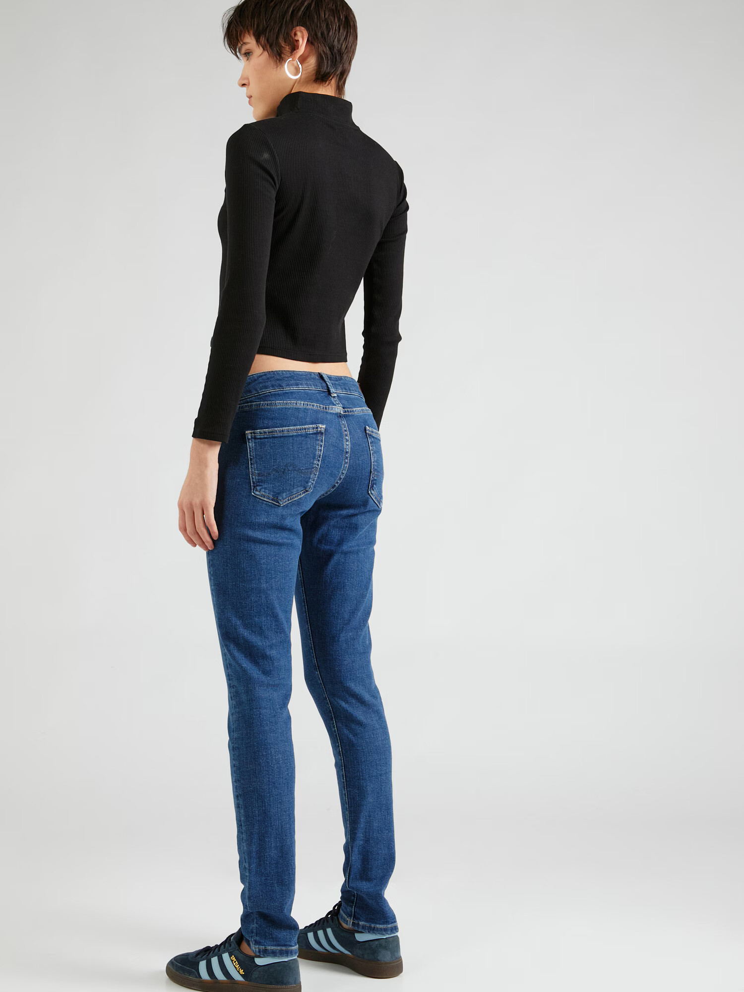 Pepe Jeans Jeans 'Pixie' albastru denim / maro închis - Pled.ro