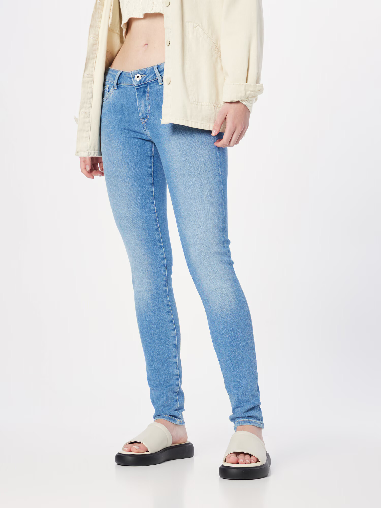 Pepe Jeans Jeans 'Pixie' albastru deschis - Pled.ro