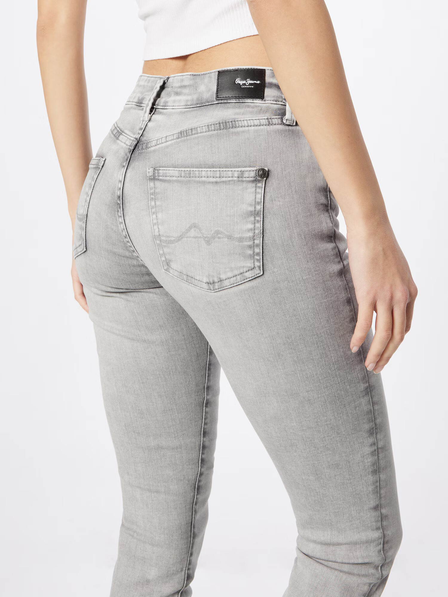 Pepe Jeans Jeans 'PIXIE' gri deschis - Pled.ro