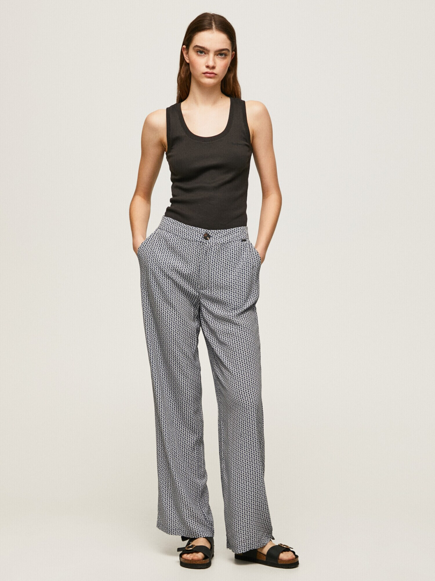 Pepe Jeans Pantaloni 'AMAIRA' albastru / alb - Pled.ro