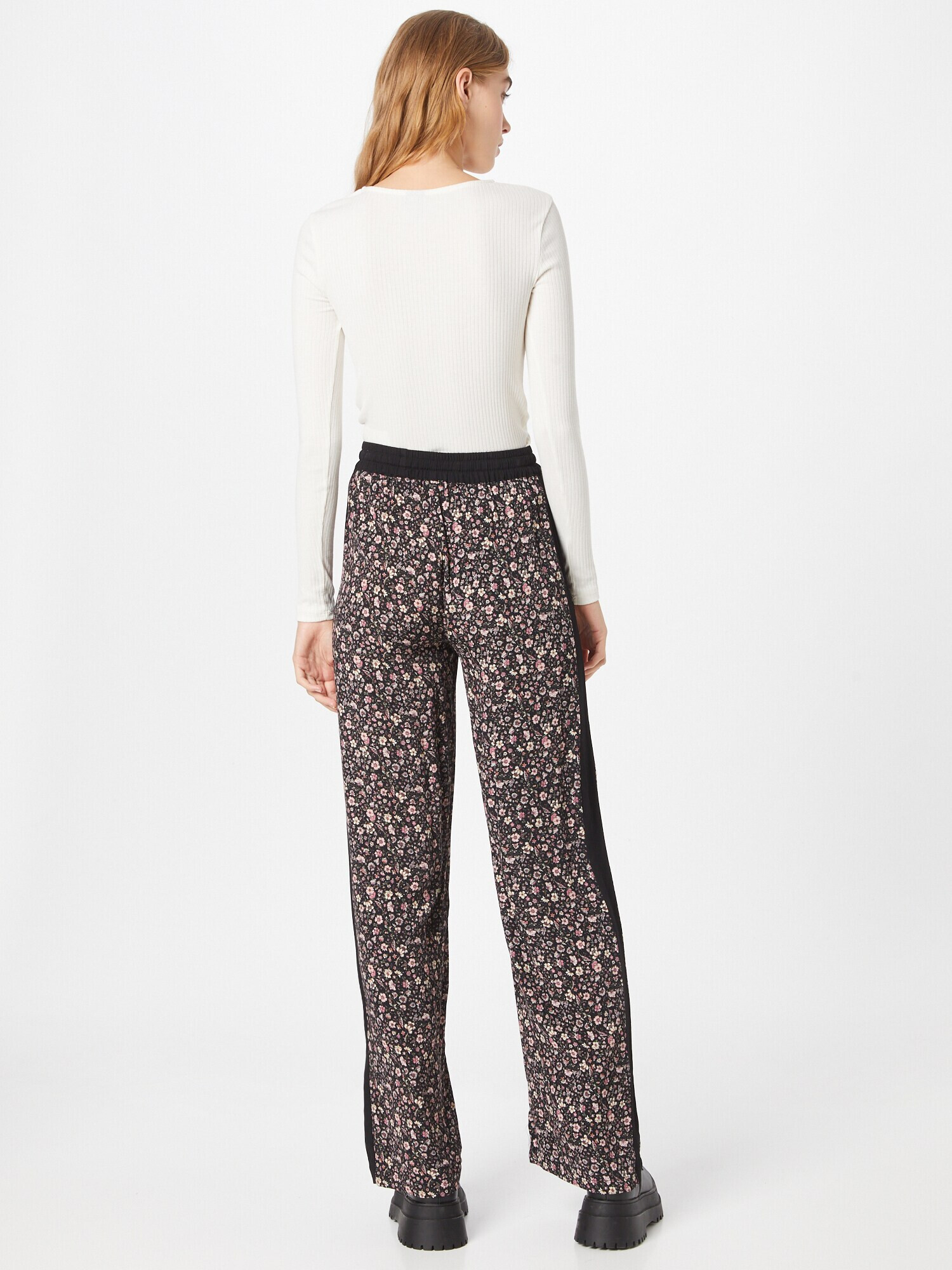 Pepe Jeans Pantaloni 'Anna' crem / oliv / mov orhidee / roz deschis / negru - Pled.ro