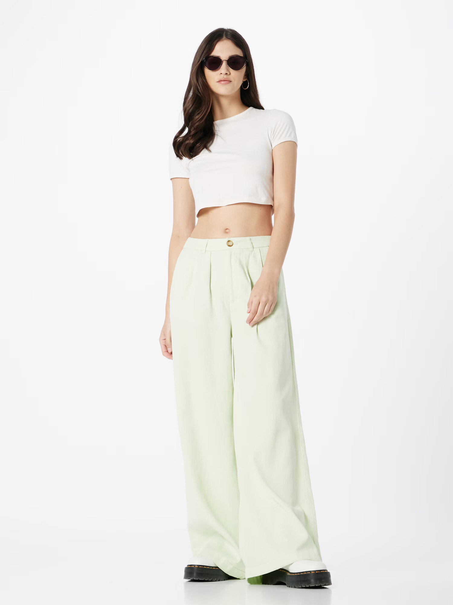 Pepe Jeans Pantaloni cu dungă 'Monna' verde pastel - Pled.ro