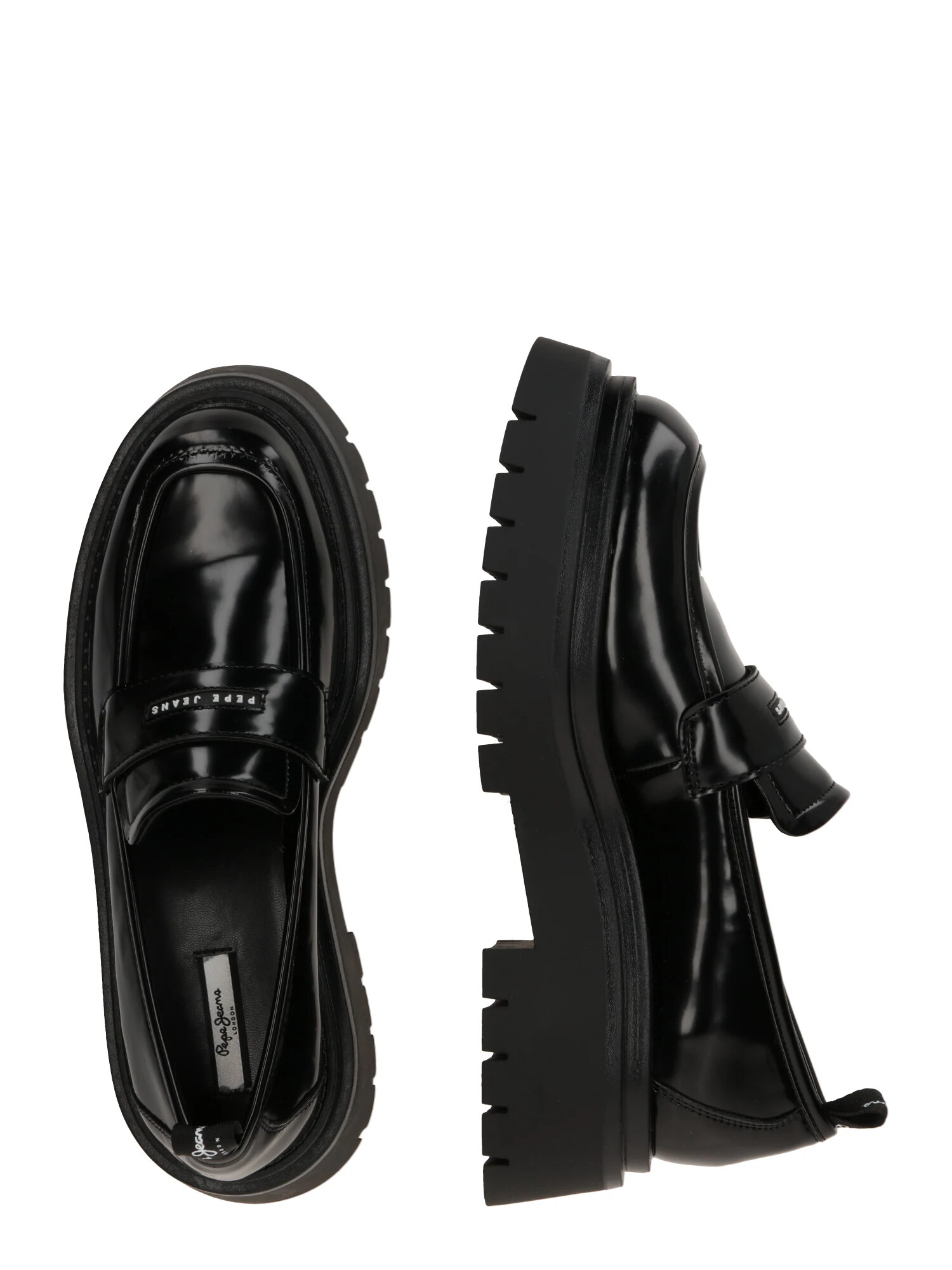 Pepe Jeans Papuci de casă 'QUEEN OXFORD' negru / alb - Pled.ro