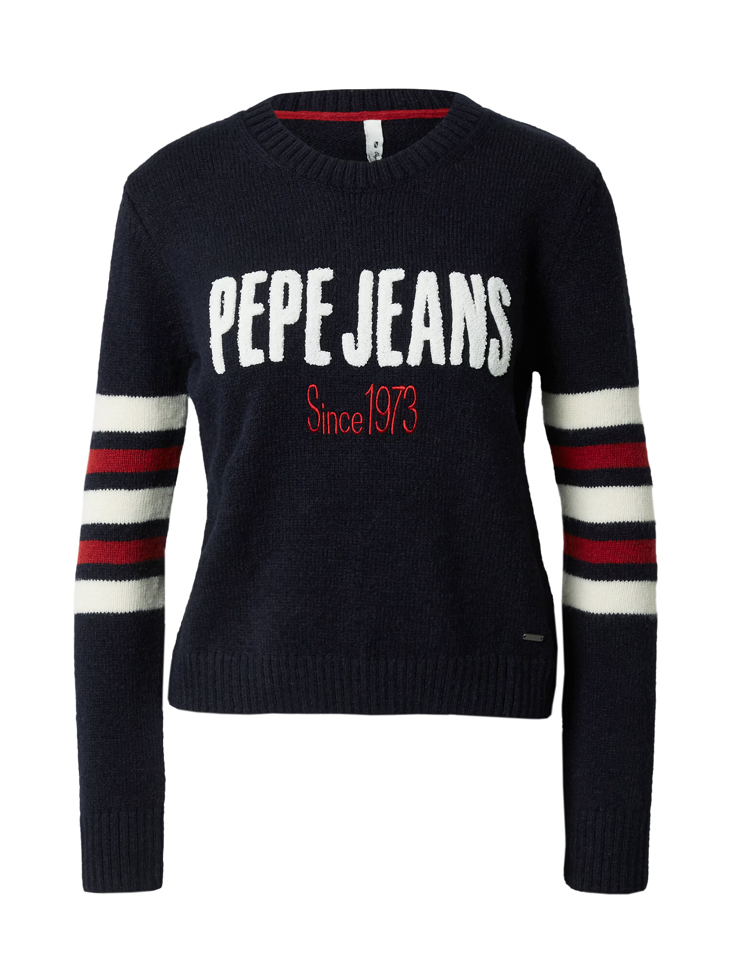 Pepe Jeans Pulover 'BONNIE' albastru închis / roșu carmin / alb - Pled.ro