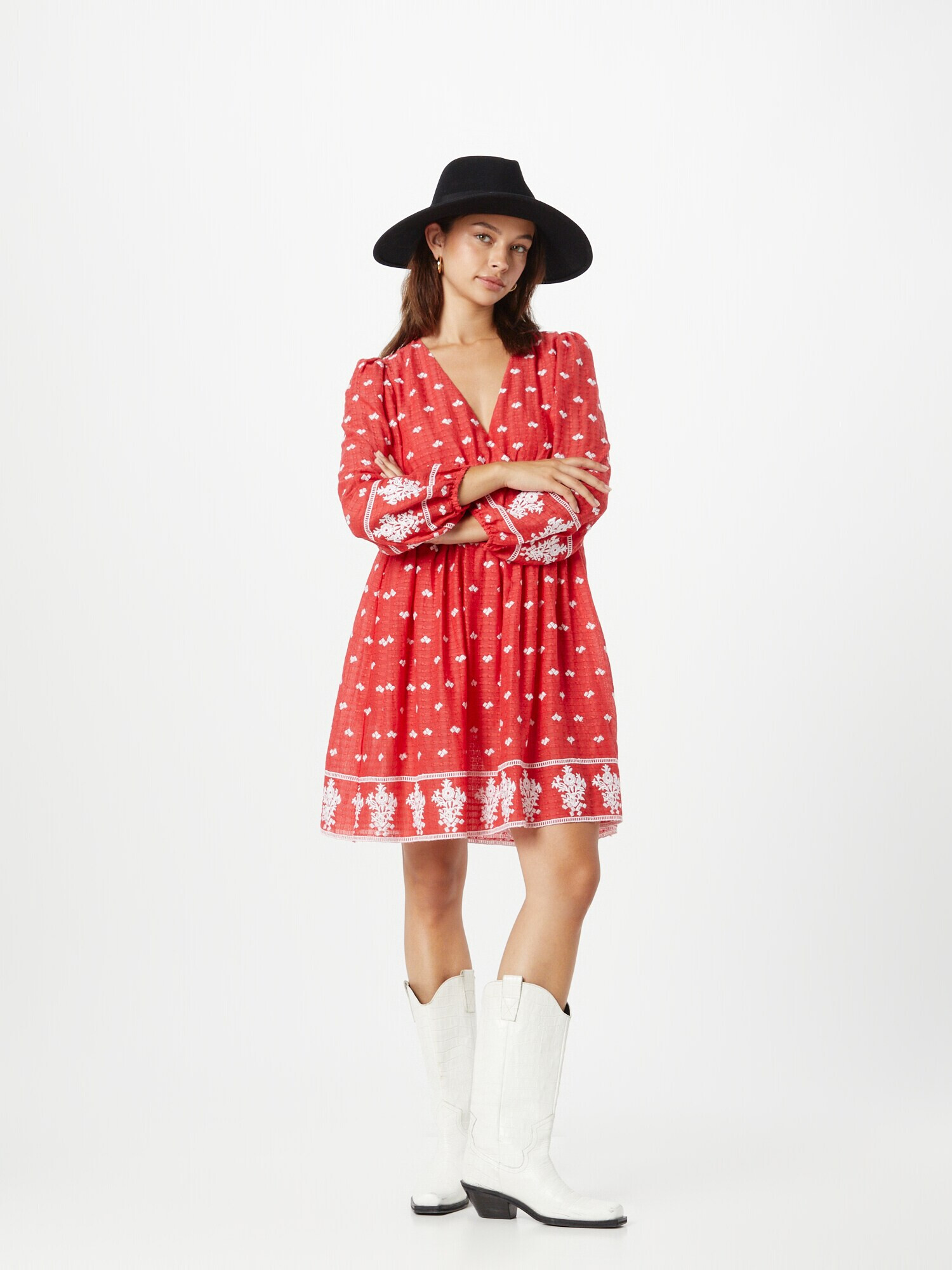 Pepe Jeans Rochie 'BATIA' roșu / alb - Pled.ro