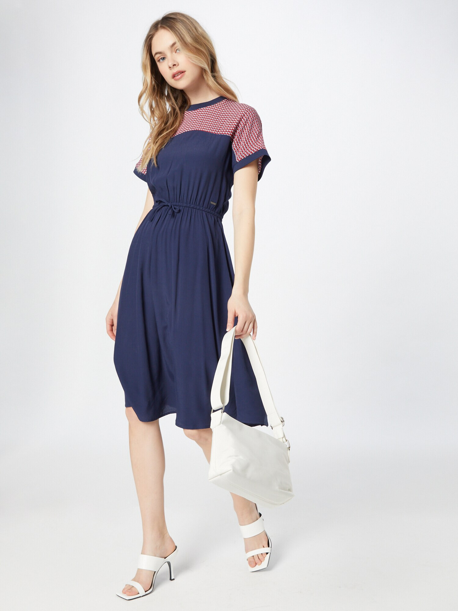 Pepe Jeans Rochie 'Jessie' albastru marin / roșu / alb - Pled.ro