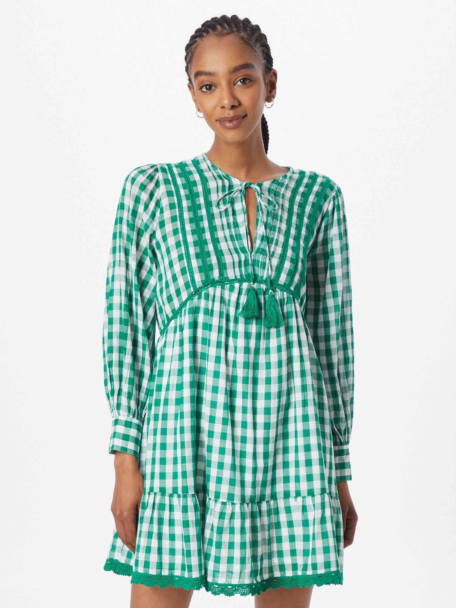 Pepe Jeans Rochie verde / alb - Pled.ro