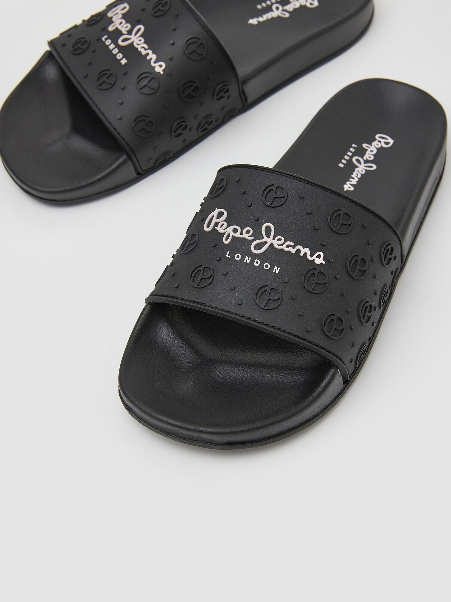 Pepe Jeans Saboți negru / alb - Pled.ro