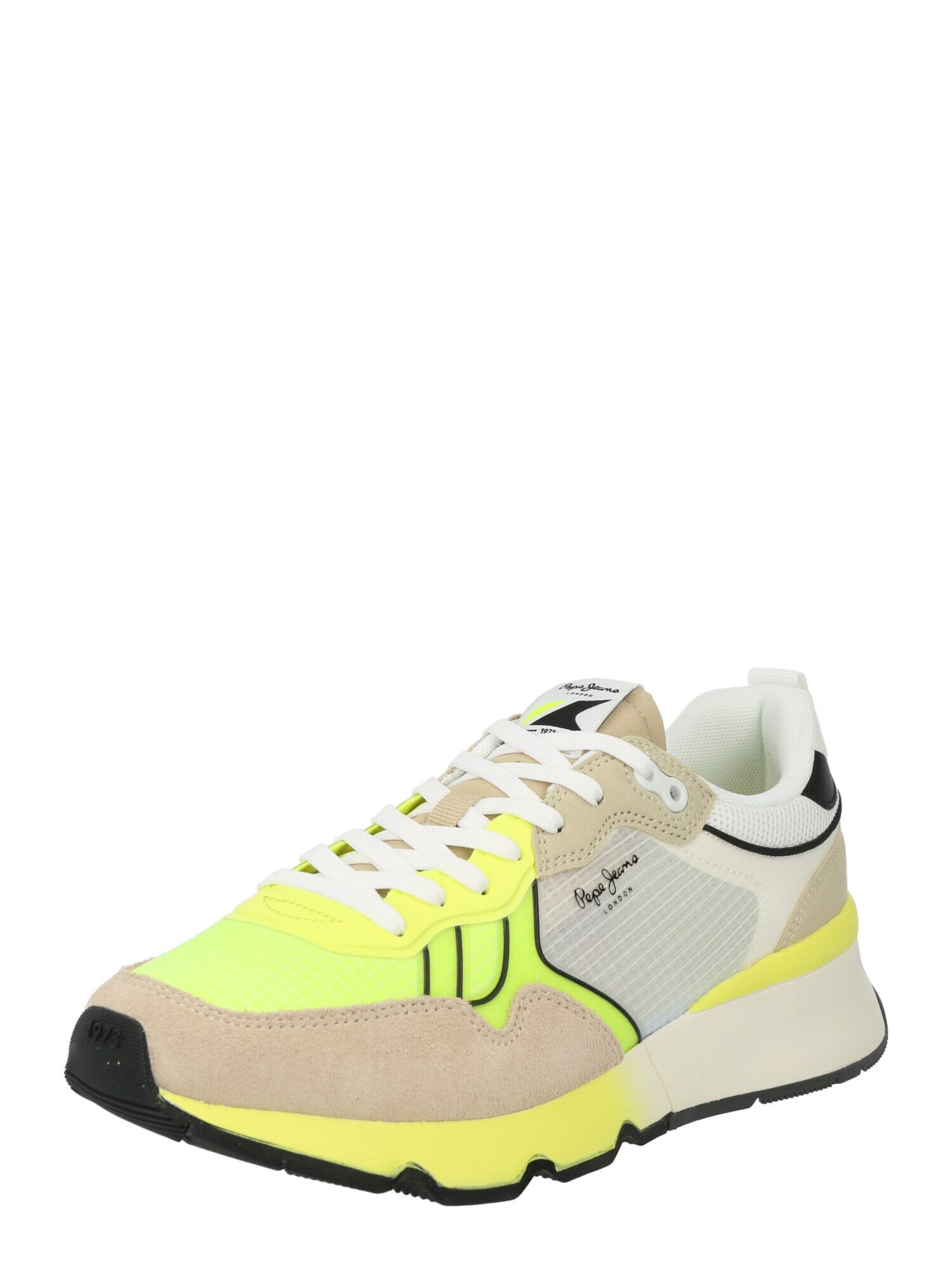 Pepe Jeans Sneaker low 'BRIT PRO NEON M' bej / galben citron / verde limetă / negru - Pled.ro