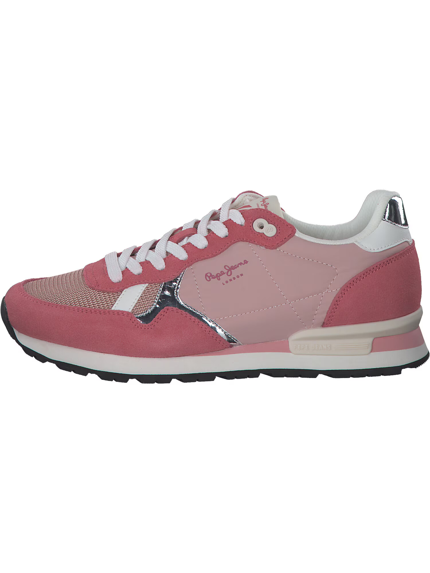 Pepe Jeans Sneaker low 'Brit' roz / roz / argintiu - Pled.ro