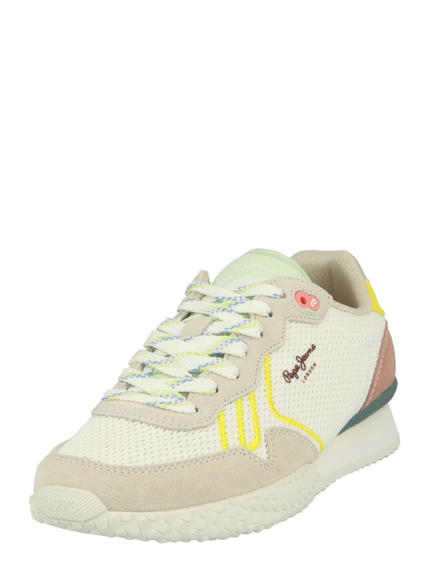 Pepe Jeans Sneaker low 'Holland' galben lămâie / gri deschis / roz pal / alb - Pled.ro