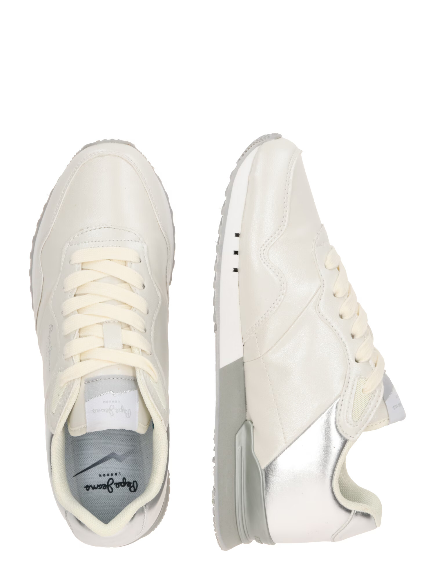 Pepe Jeans Sneaker low 'London' argintiu / alb - Pled.ro