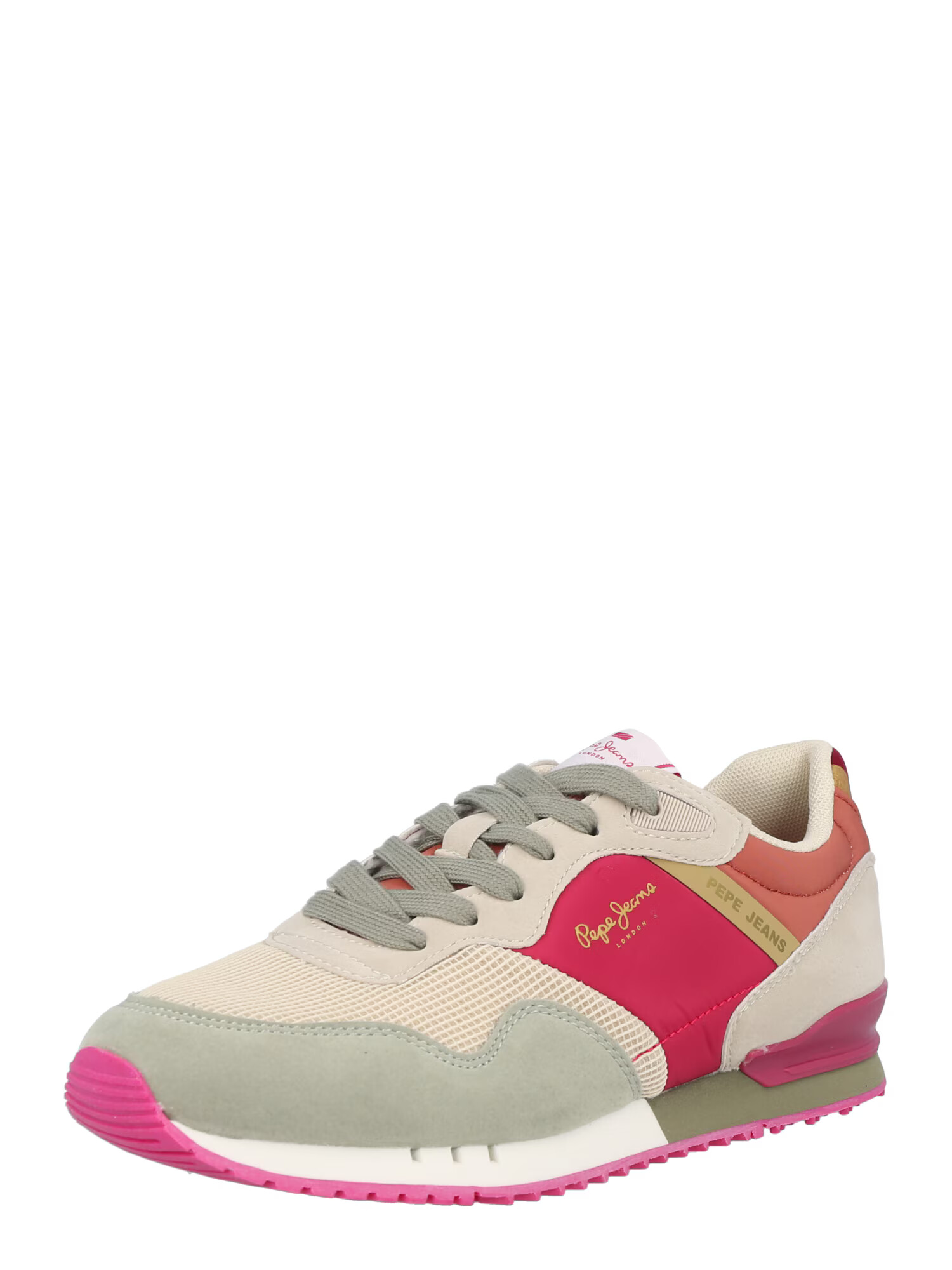 Pepe Jeans Sneaker low 'LONDON' crem / gri deschis / corai / rosé - Pled.ro