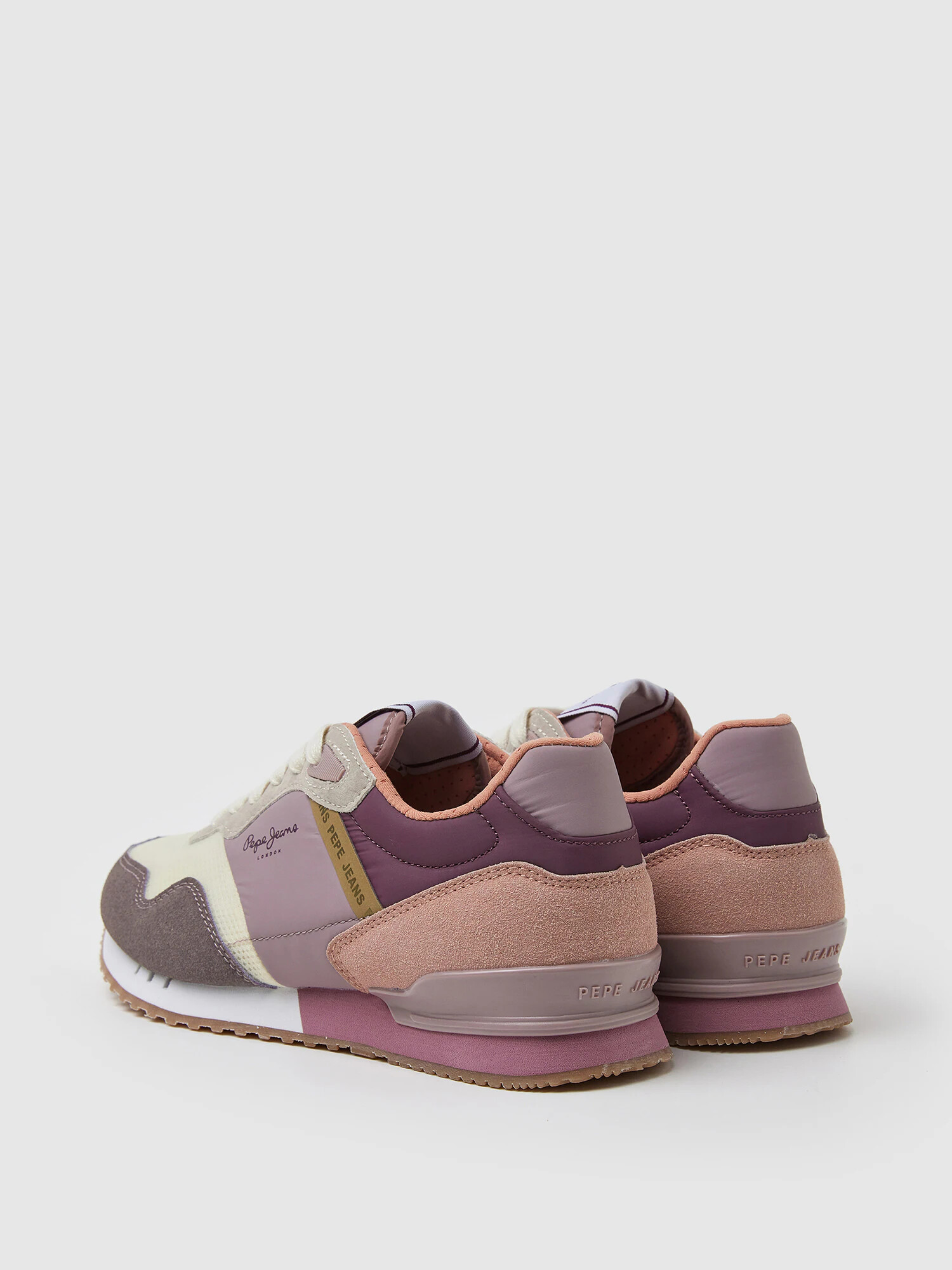 Pepe Jeans Sneaker low 'London' mov liliachiu / mauve / roz pal / alb - Pled.ro