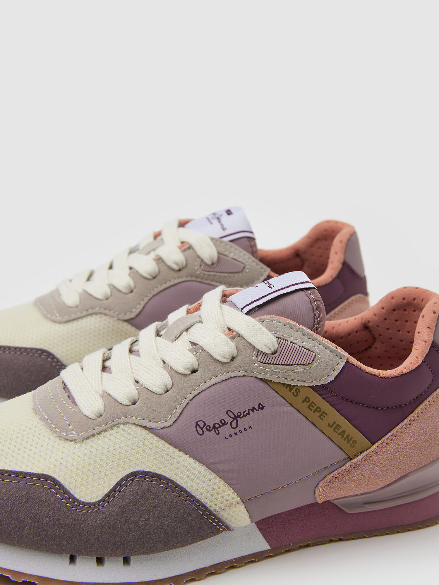 Pepe Jeans Sneaker low 'London' mov liliachiu / mauve / roz pal / alb - Pled.ro