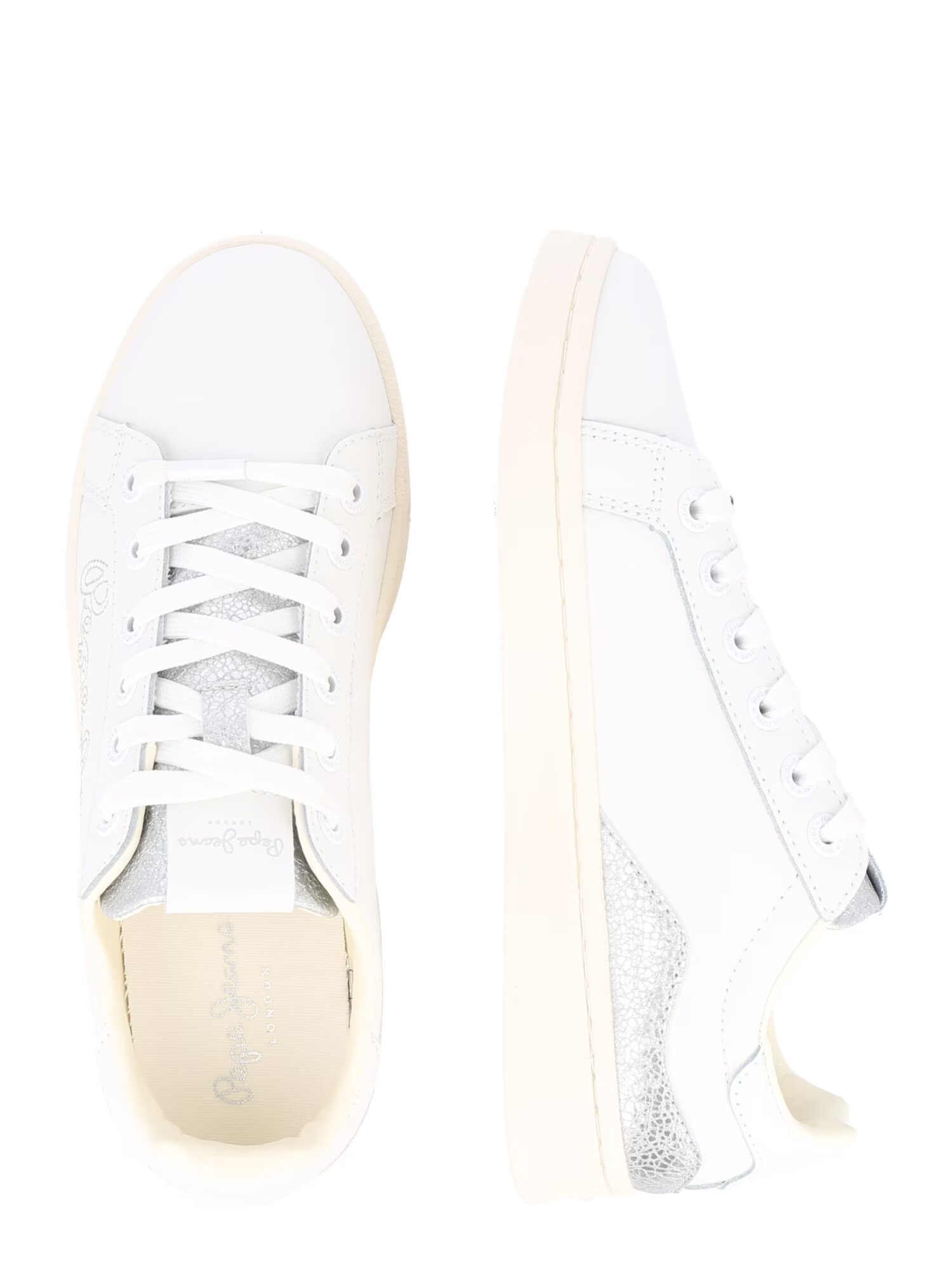 Pepe Jeans Sneaker low 'MILTON' argintiu / alb - Pled.ro