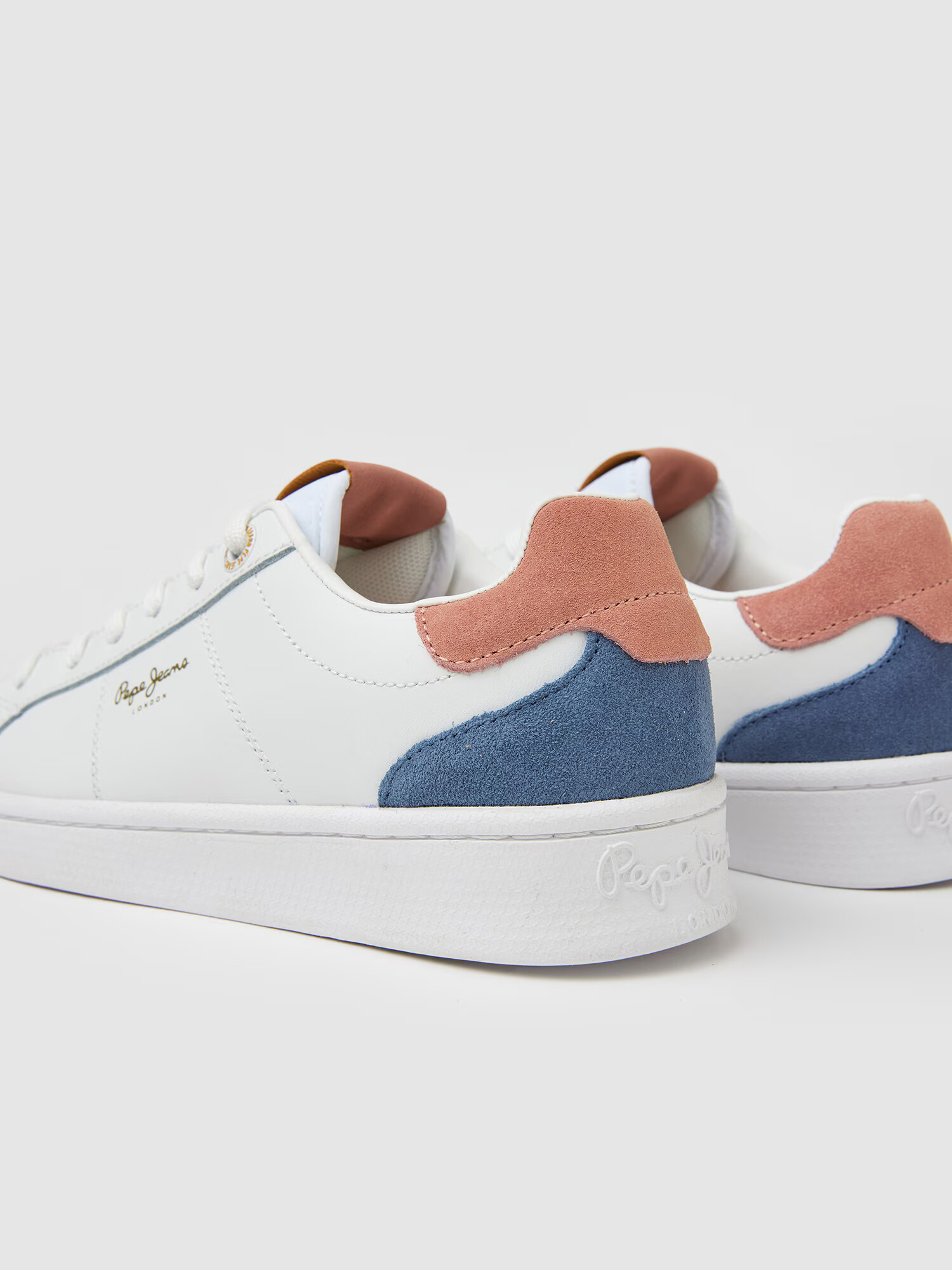 Pepe Jeans Sneaker low 'MILTON SOFT' bleumarin / maro / alb - Pled.ro