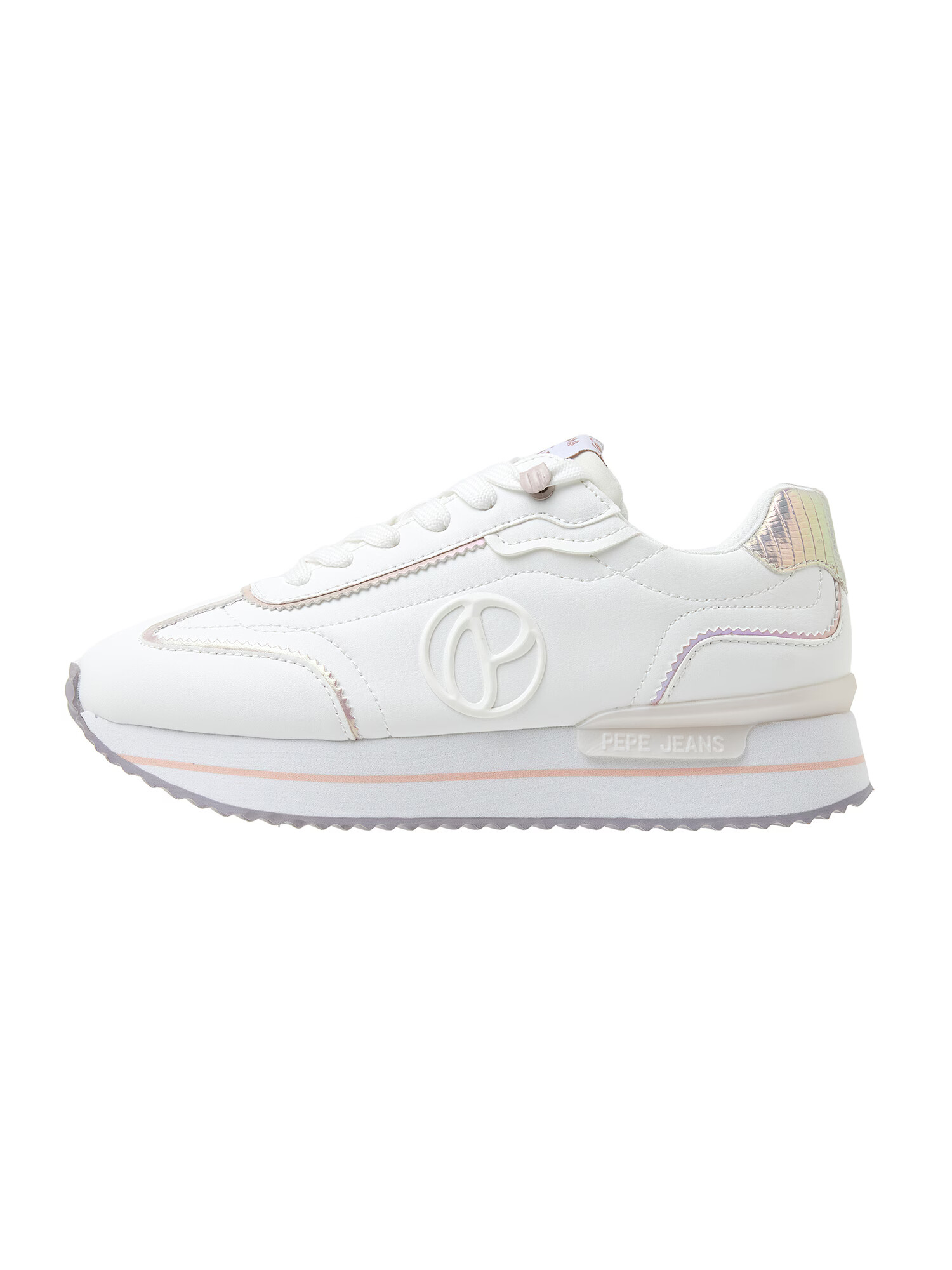 Pepe Jeans Sneaker low 'Rusper Charm' auriu / portocaliu somon / alb - Pled.ro